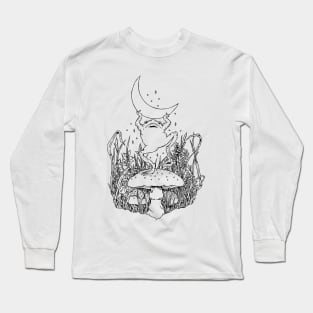 Moon frog (B&W) Long Sleeve T-Shirt